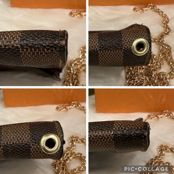 Louis Vuitton damier ebene sarah wallet on chain - Picture 5 of 7